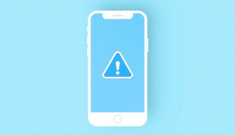 Illustration of an app crashing on a smartphone after a software update