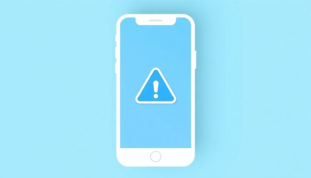 Illustration of an app crashing on a smartphone after a software update