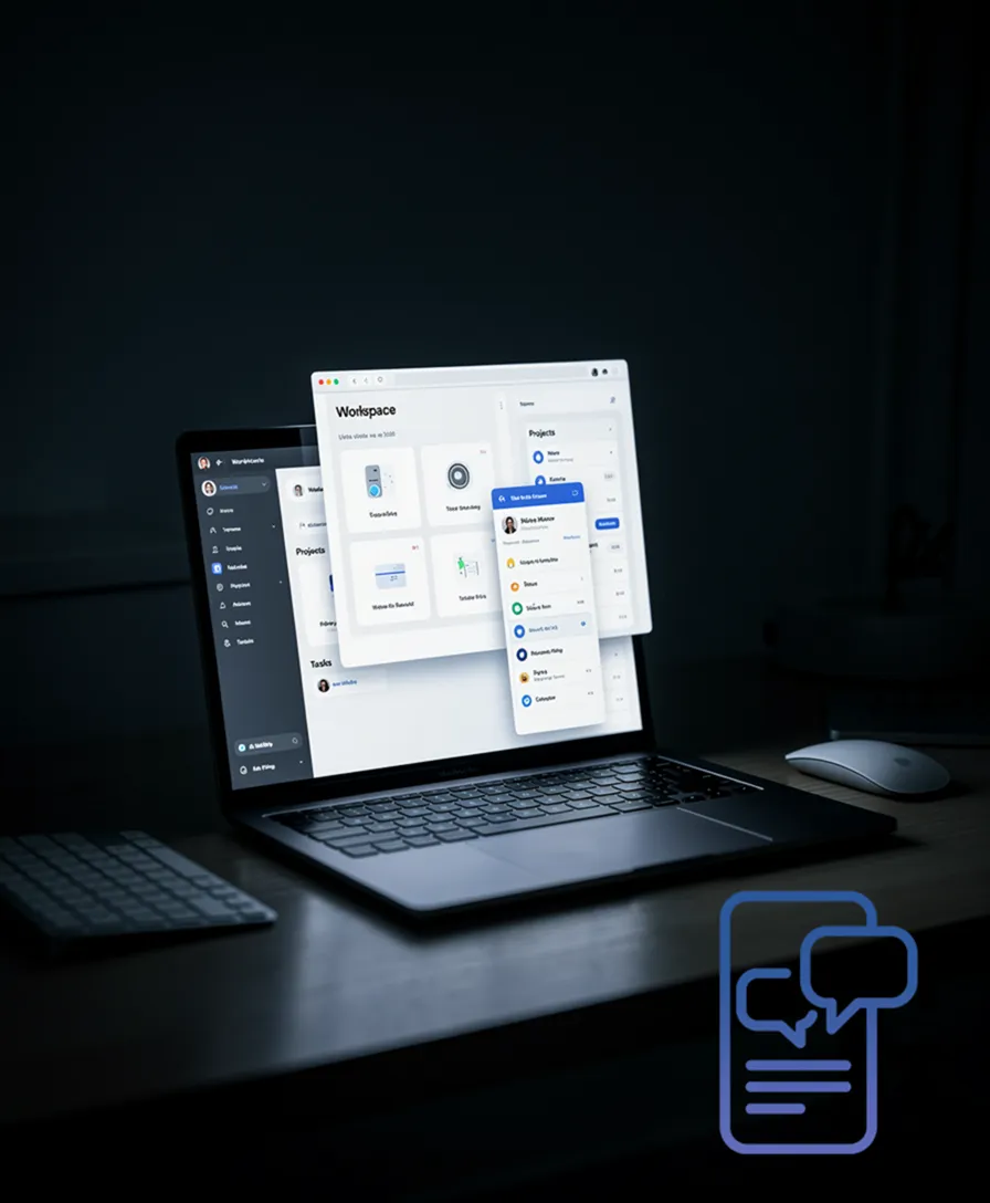 an abandoned digital  glowing faintly in a dark, empty room.